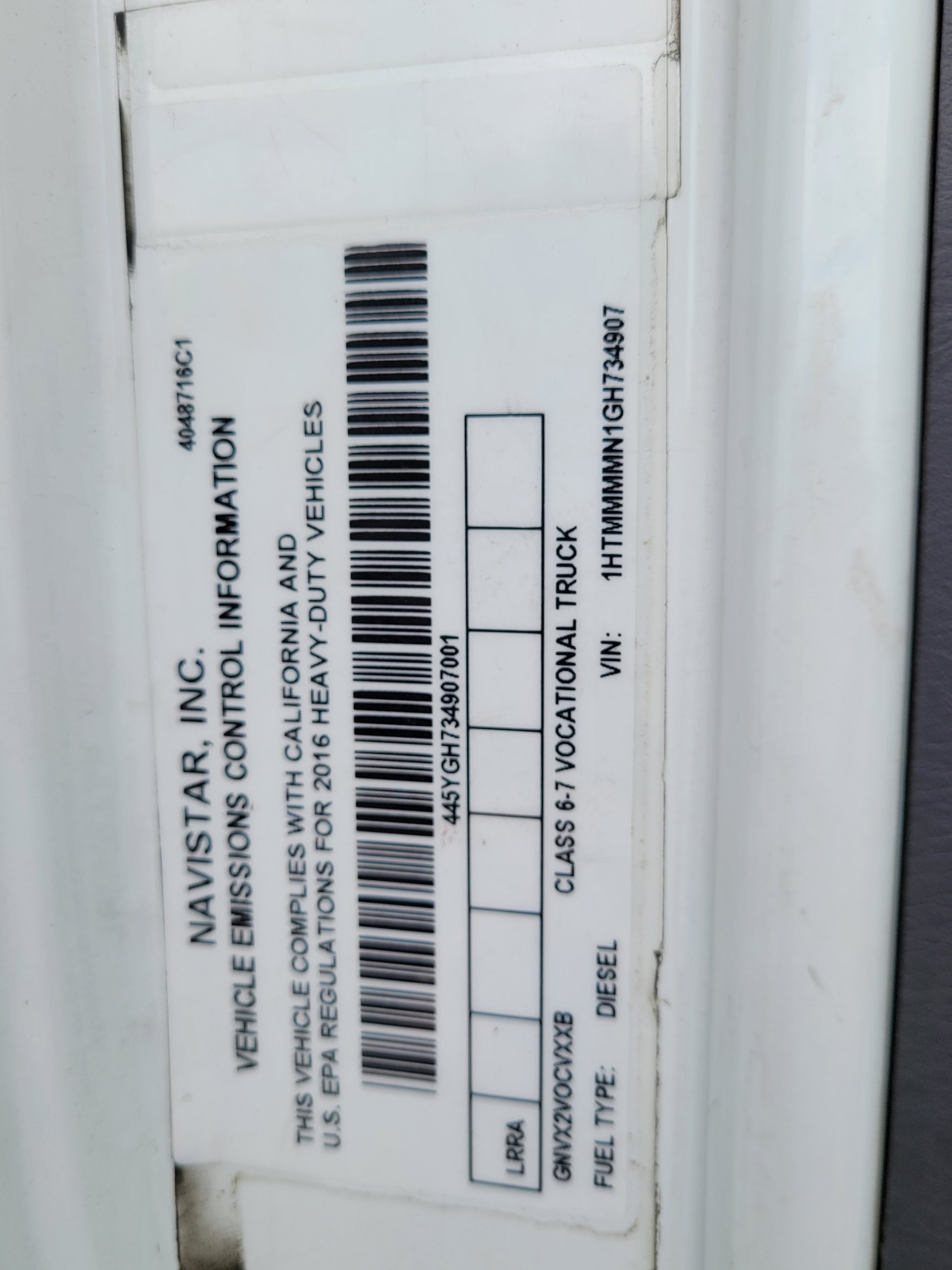 2016 INTERNATIONAL 4300 UT46867-16 2016 INTERNATIONAL 4300 UT46867-16