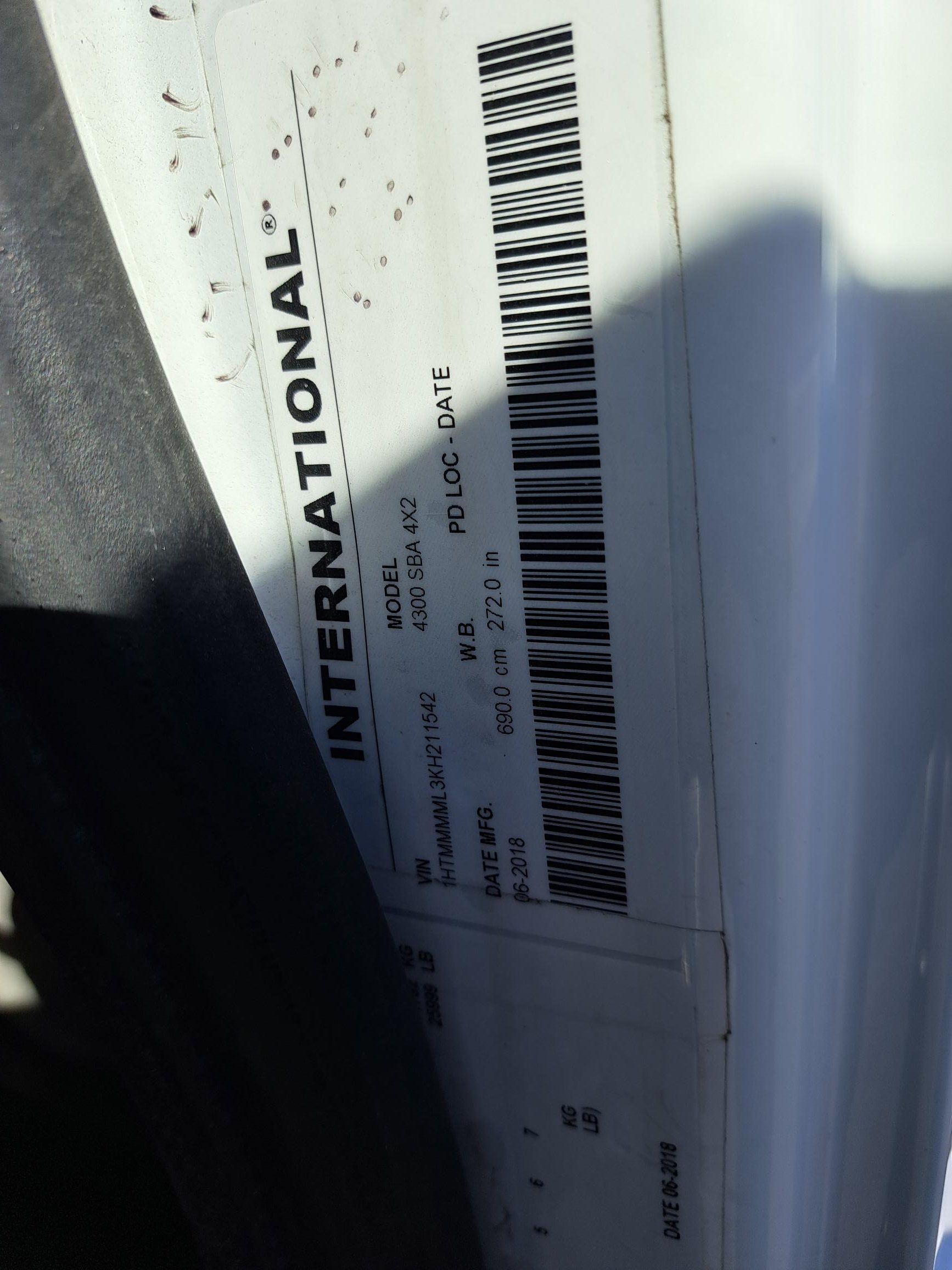 2019 INTERNATIONAL 4300 UT46961-24 2019 INTERNATIONAL 4300 UT46961-24